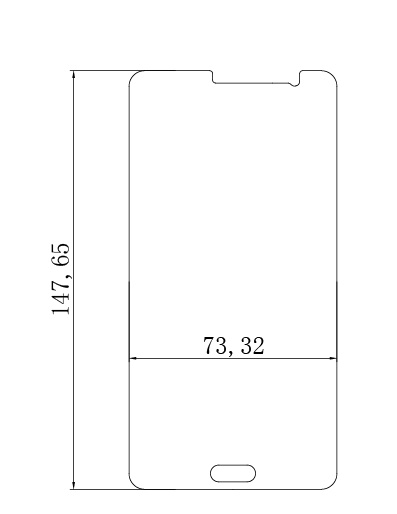 SamsungGalaxyOn7手機(jī)鋼化玻璃膜刀模